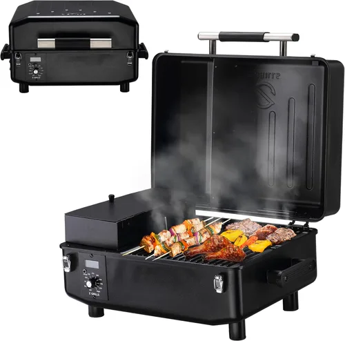 Z GRILLS Parrilla de pellets de madera 2026 de 200 A, ahumador de pellets con controlador PID V3.0, sondas de carne, área de cocción de 202 pulgadas