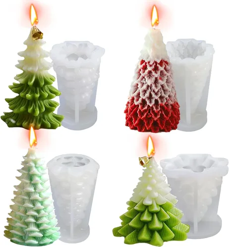 Vista 10 de 2 moldes de silicona para velas cilíndricas de alivio geométrico para velas de aromaterapia, velas de aromaterapia, arcilla de yeso, decoración