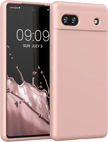 Vista 171 de kwmobile Funda Compatible con Google Pixel 6 Pro - Funda de teléfono de silicona TPU con acabado suave - Azul Arrecife