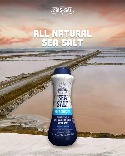 Vista 2 de Cris Sal Gourmet - Sal marina de cristal fino, 17.63 oz