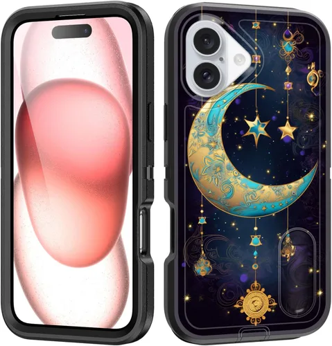 Vista 82 de Funda para iPhone Air con soporte integrado, a prueba de golpes, polvo y caídas, 3 capas, grado militar, funda protectora para iPhone Air de 6.5