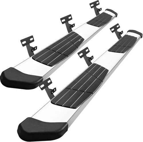 Vista 13 de Estribos de 6.5 pulgadas compatibles con Honda Ridgeline 2017-2025. Estribos de acero al carbono para camiones compatibles con Ridgeline.