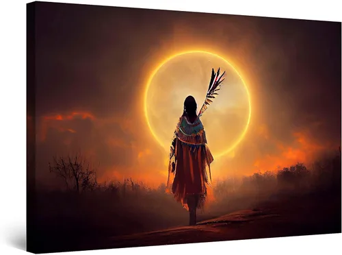 Vista 39 de Startonight Lienzo decorativo para pared, diseño de pájaros del árbol, impresión para dormitorio, 24 x 36 pulgadas