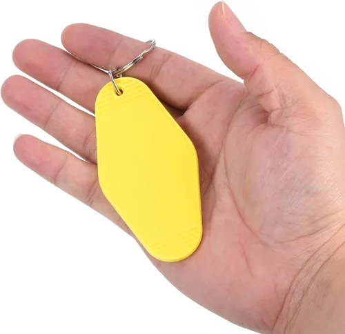 Vista 30 de PATIKIL Vintage Motel Llavero, en blanco Hotel Llaveros Llaveros