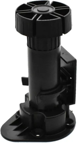 Paquete de 4 patas niveladoras negras ajustables para muebles, se ajustan de 3-7/8 a 5-1/8 pulgadas, para muebles, armarios, etc