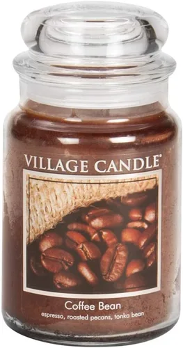 Vista 2 de Village Candle Paquete de velas en tarro de vidrio de vainilla cremosa en grano de café (21.25 onzas)