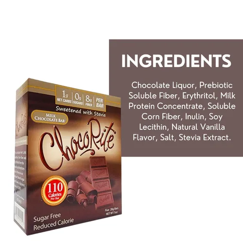 Vista 3 de CHOCORITE Chocolate sólido sin azúcar – Cinco barras de 1 onza – cinco sabores para elegir (caja de chocolate con leche de 5 barras de 1 onza)