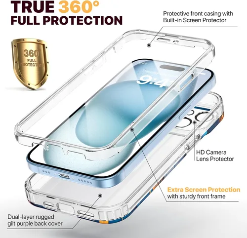 Vista 35 de DIACLARA - Funda transparente compatible con iPhone XR 6.1 pulgadas 2018