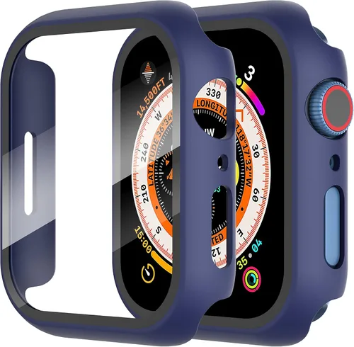 Vista 36 de Diruite Juego de 2 fundas para Apple Watch Series 3/2/1 de 38mm, protector de pantalla de vidrio templado ultradelgado de todo alrededor para iWatch