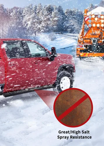 Vista 4 de YITAMOTOR Estribos de 6 pulgadas compatibles con Chevy Silverado/GMC Sierra 1500 2007-2018, 2500HD 3500HD 2007-2019, cabina doble/extendida, barras