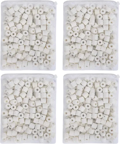 JIH Acuario Bio Anillos Cerámicos Filtros Medios de Filtro para Estanque Peces Tanque Filtro (4 lbs)