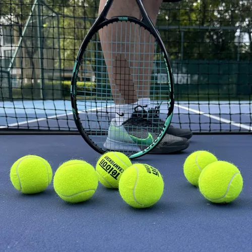Vista 8 de Teloon Pelotas de Tenis para Campeonato - Extra Resistente - Pelotas de Tenis Presurizadas de Fieltro de Resistencia Regular