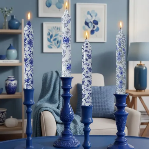 Vista 84 de Velas de hechizo blanco de 5 pulgadas, velas cortas cónicas de vigilia, velas de campanilla, 4 unidades para oración y meditación de fe religiosa