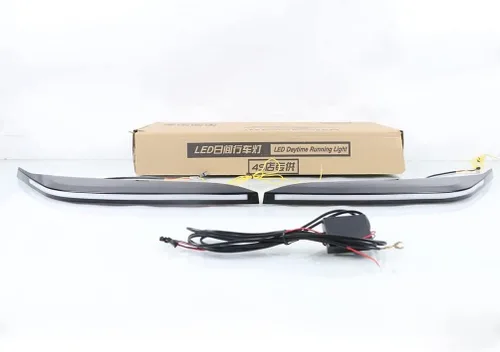 Vista 5 de Compatible con Toyota Tundra 2022-2025 Luz de circulación diurna DRL secuencial de giro conmutación de Switchback blanco/ámbar, luces antiniebla