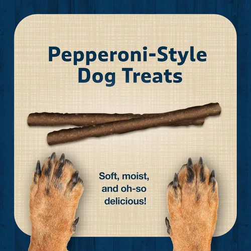 Vista 6 de Blue Buffalo Stix Pepperoni-Style - Golosinas para perros hechas con ingredientes naturales, receta de carne de res, bolsa de 13 onzas