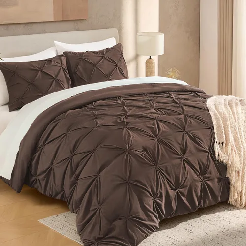 Vista 24 de Andency Juego de Edredón Beige Individual (66x90 Pulgadas), Edredón de 2 Piezas para Niñas y Niños, Juego de Edredón de Microfibra Suave