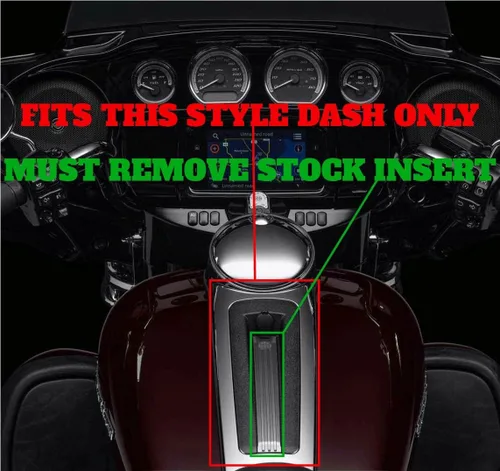 Vista 4 de Kustom Cycle Parts Inserto de consola de panel de tablero Lightning brillante. Se adapta a Harley Davidson Electra Glide 2008-22, Ultra Classic