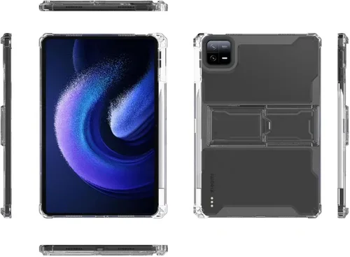 Vista 3 de Funda para Xiaomi Pad 6 / Pad 6 Pro 2023 11.0 pulgadas, funda flexible resistente a los impactos, carcasa protectora transparente transparente