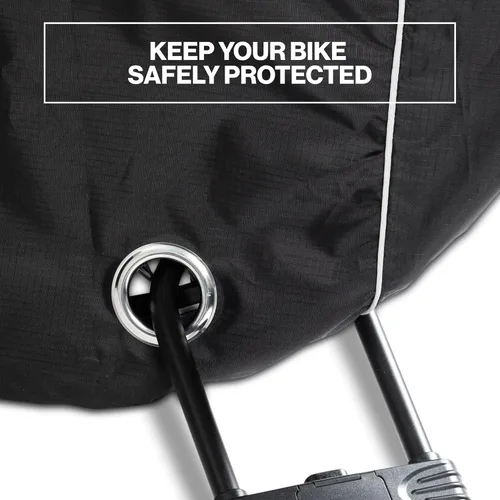 Vista 5 de Funda para bicicleta, impermeable para almacenamiento de bicicletas al aire libre para 1, 2 o 3 bicicletas. Material resistente Ripstop. 2 tipos