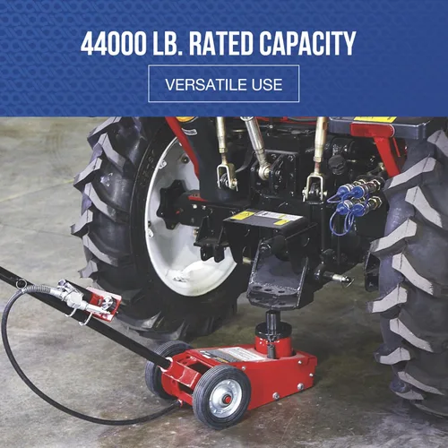 Vista 5 de Strongway Gato de Piso de Servicio Neumático/Hidráulico de Elevación Rápida de 22 Toneladas