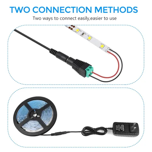 Vista 4 de LightingWill Fuente de alimentación de 12V, adaptador de alimentación de 12W, fuente de alimentación de 110V CA a 12V 1A CC, transformador