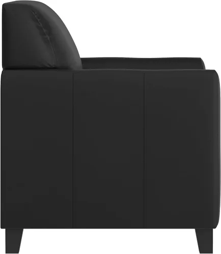 Vista 6 de Flash Furniture - Sofá de LeatherSoft negro de la serie Hercules Diplomat