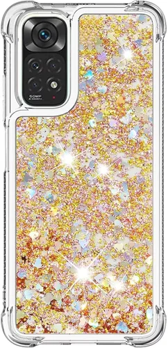 Vista 75 de Funda de silicona transparente con purpurina para Xiaomi Redmi A1 Bling Liquid Clear Star Heart Silicone Bumper a prueba de golpes, funda