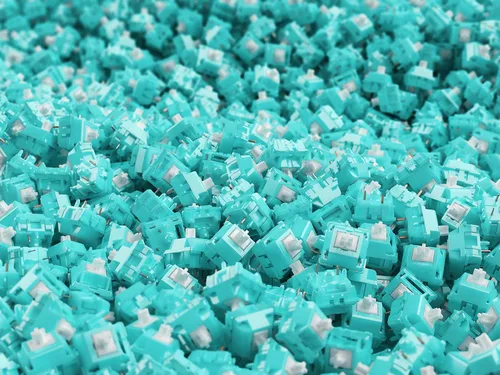 Vista 7 de Glorious Interruptor Lynx (LUBED) - 36 interruptores lineales de 5 pines montados en PCB para teclado mecánico - Interruptores de teclado lineales