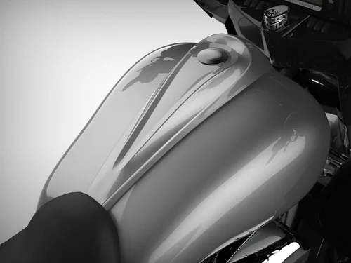 Vista 457 de Fundas de tanque estiradas para whisky ámbar con consola de tablero para Harley Touring Street Glide Road Glide 2014 2015 2016 2017 2018 2019 2020