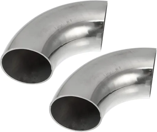 Vista 18 de X AUTOHAUX 2 piezas OD 1 pulgada 90 grados codo de curvado con mandril SS304 tubo curvado de acero inoxidable codo de tubo de escape para sistema