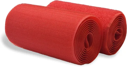 Vista 90 de Cinta de velcro beige de nailon de 1 pulgada de ancho, no adhesiva, 5 yardas de longitud, juego de cierres de cinta entrelazada para bolsos, ropa