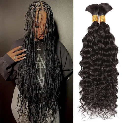 Vista 23 de Extensiones de cabello humano afro rizado 4B 4C Afro Kinky a granel de cabello humano virgen sin procesar para mujeres, negro natural, 8 pulgadas