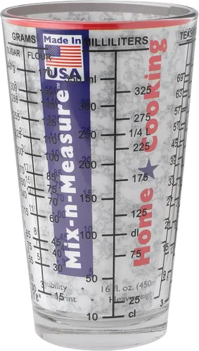 Vista 2 de Kolder 26100 Mix N Measure - Vaso de medición para líquidos y secos, vidrio pesado, multiuso