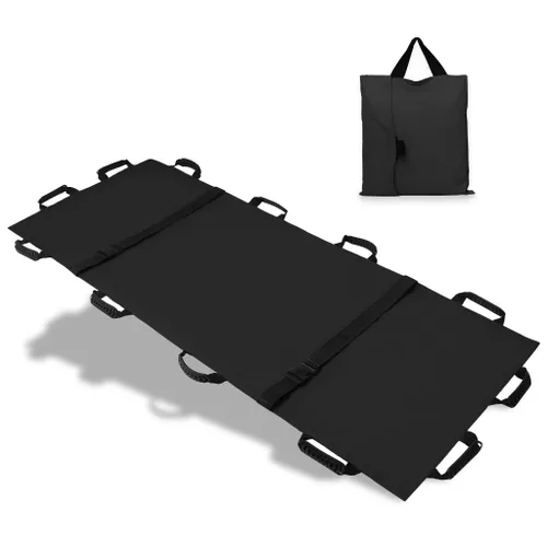 Camilla de transporte portátil con 12 asas de goma y bolsa de transporte, camilla y camilla de perros, mudador de animales pacientes para evacuación