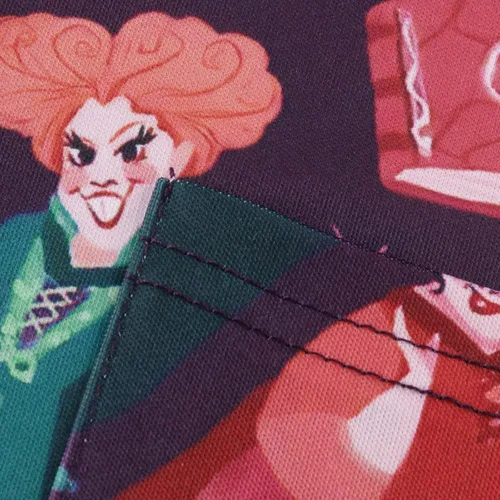 Vista 3 de Chamarras de uniforme médico para mujer, con estampado a presión, lindo patrón floral, manga larga, uniformes de enfermería