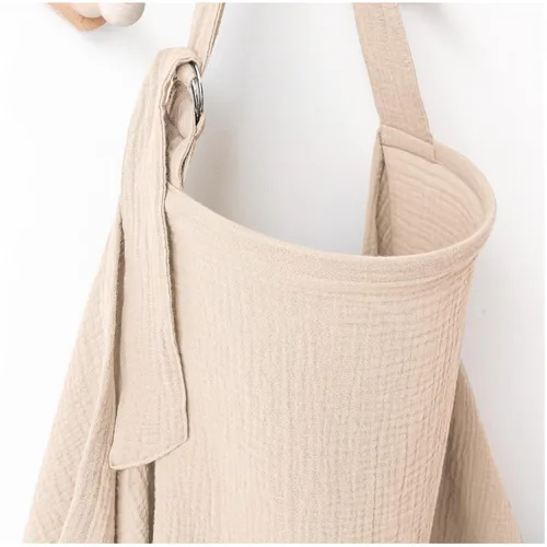 Vista 11 de MairMore Mantas de muselina para lactancia, cobertor de privacidad para lactancia con cuello en arco para mamá y bebé, delantal de lactancia