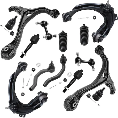 Vista 56 de Detroit Axle - Kit de suspensión RWD Front End de 16 piezas para Chrysler 300 Dodge Charger Challenger 11-14, 6 brazos de control, 4 barras