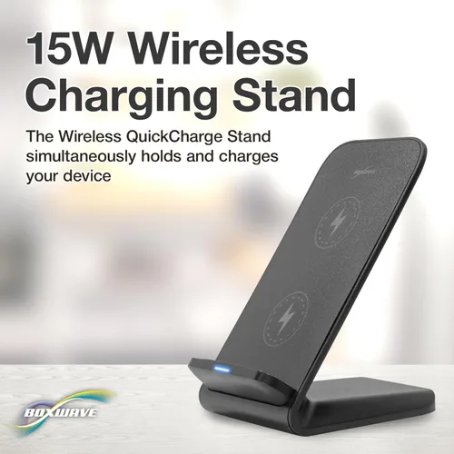 Vista 3 de BoxWave Cargador compatible con Samsung Galaxy S10e - Soporte inalámbrico de carga rápida (10W), sin cable, sin problema, carga tu teléfono