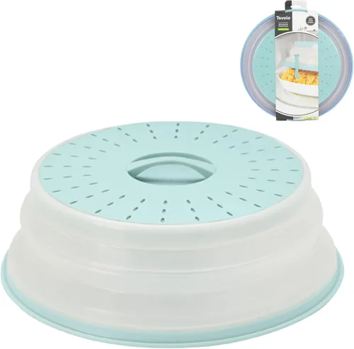 Vista 16 de Tovolo Cubierta antisalpicaduras para microondas para alimentos, mediano (rojo manzana acaramelada) – Tapa protectora antisalpicaduras de silicona