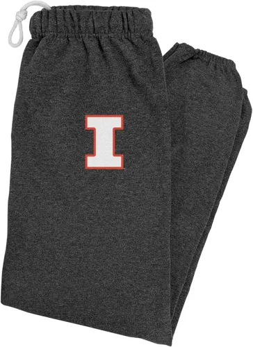 Vista 243 de LOGOVISION Pantalones deportivos para hombre con logotipo primario colegiado colección jaspeado carbón