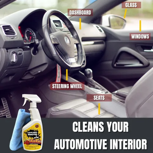 Vista 4 de Love Bug - Aerosol removedor de coche y lavado automático. Removedor de múltiples superficies y lavado de heces de pájaro, alquitrán, savia