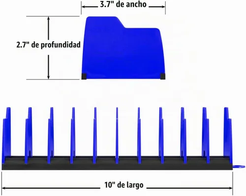 Vista 4 de Ernst Manufacturing 5503 Alicates Antideslizantes para 10 Herramientas Pro® - Azul