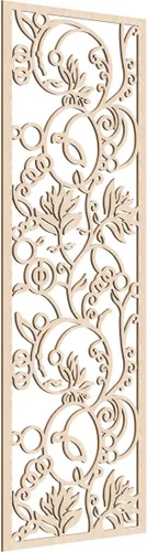 Vista 84 de Ekena Millwork WALW10X25X0250CAPCH Paneles de pared de madera con calado decorativo caspio, 9 3/8 pulgadas de ancho x 24 3/8 pulgadas de alto, cereza