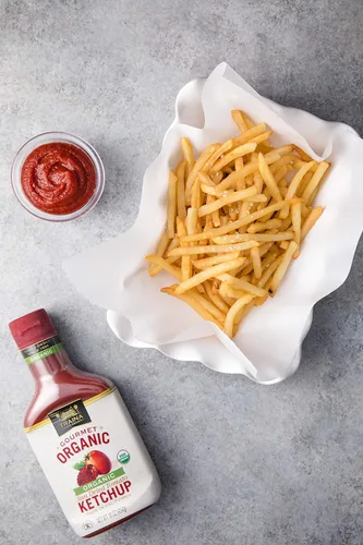 Vista 3 de Traina Home Grown Organic California Sun Dried Gourmet Tomate Ketchup - Certificado orgánico, sin jarabe de maíz, sin OMG, botella de 16 onzas