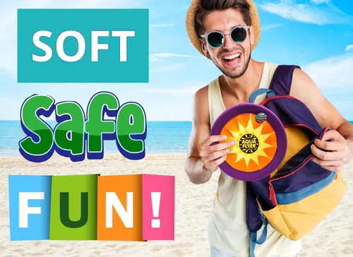 Vista 3 de JA-RU Disco de lanzamiento de frisbee suave y seguro Splash Fun Aqua Flyer de 12 pulgadas (1 disco surtido) Discos voladores para niños y adultos