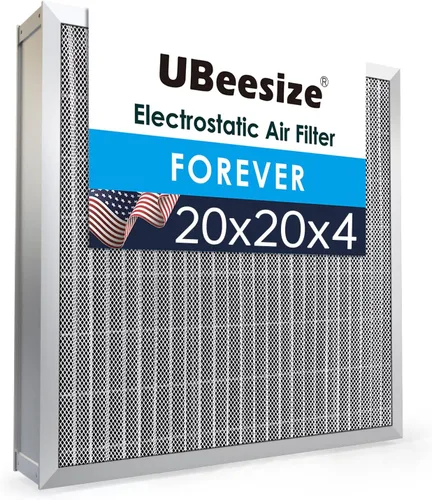 Vista 12 de UBeesize - Filtro de aire reutilizable de 20 x 20 x 1 pulgadas, lavable, MERV 8, permanente, electrostático, para aire acondicionado y HVAC