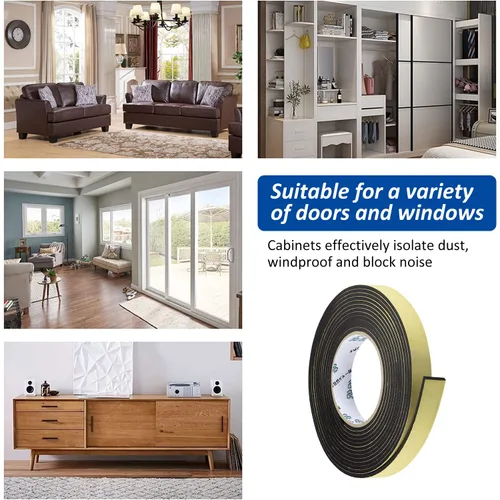 Vista 6 de Cinta de Sellado para Altavoces de Coche - Cinta Adhesiva de Espuma, Cinta de Espuma de Sujeción, Cinta de Espuma Aislante Insonorizante