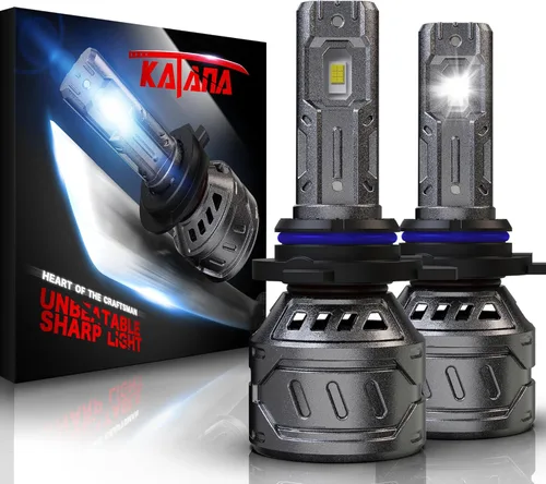 Vista 12 de KATANA Bombillas 9005, bombilla HB3, 400% de brillo, 6500 K, color blanco, enchufar y usar, bombillas antiniebla de tamaño mini de 2