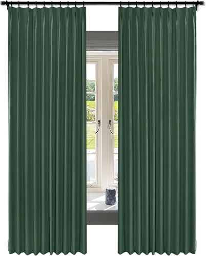 Vista 28 de Fcosie Cortinas de lino texturizadas, cortinas plisadas para oscurecer con forro opaco, paneles de mezcla de lino, cortinas de tratamiento