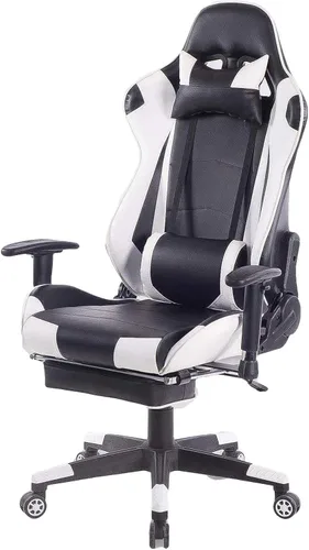 Vista 5 de Home Ergonomic Office Chair Ergonomic Computer Chair with Adjustable Height, Gaming Chair, High Back Adjustable Swivel Video Game Chair with Blue